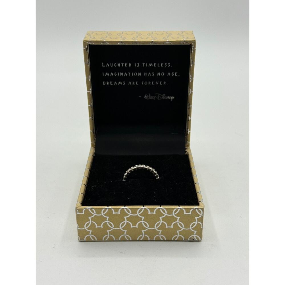Disney Rebecca Hook Silver Mickey Head Icon Ring 925 Size 6 *In Box
